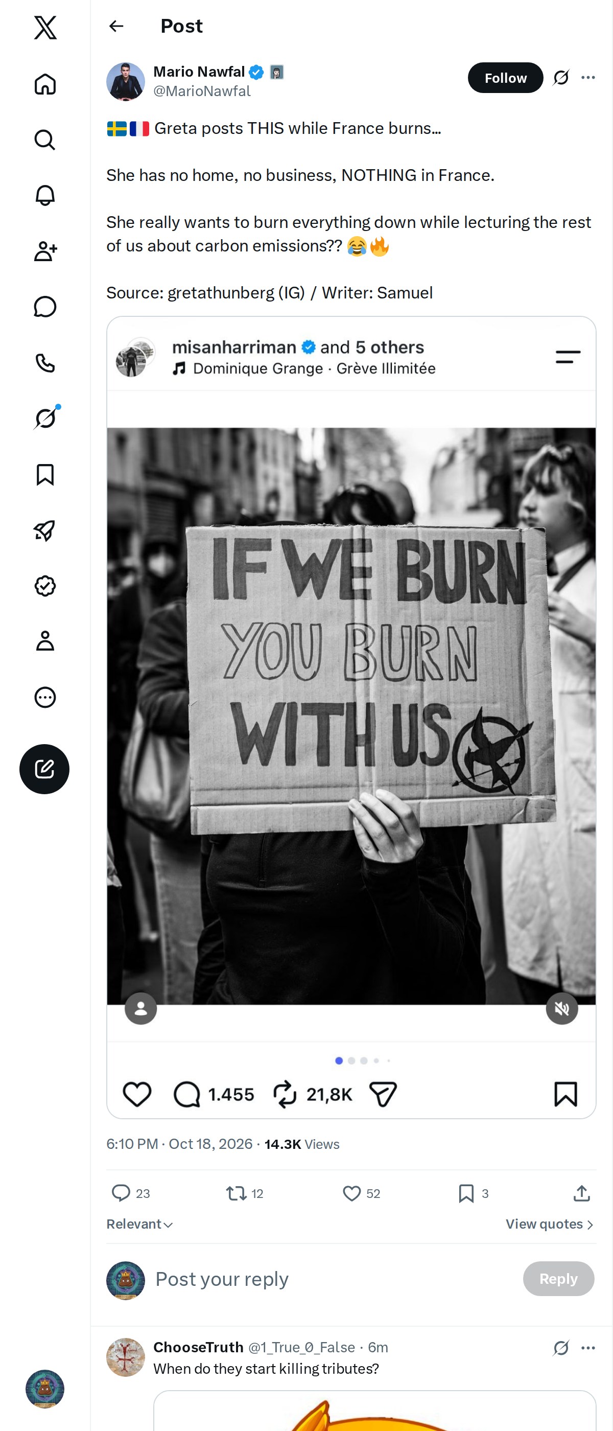 Snapshot 1 of @MarioNawfal's post from 2026-10-18