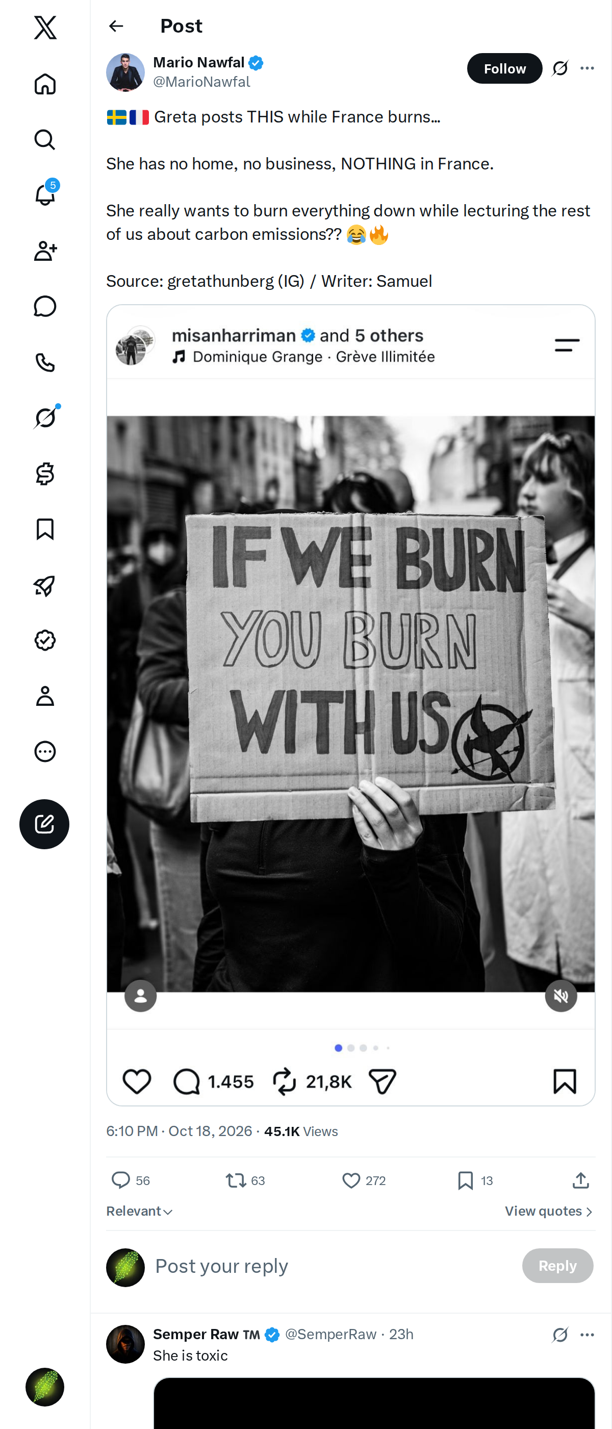 Snapshot 2 of @MarioNawfal's post from 2026-10-18