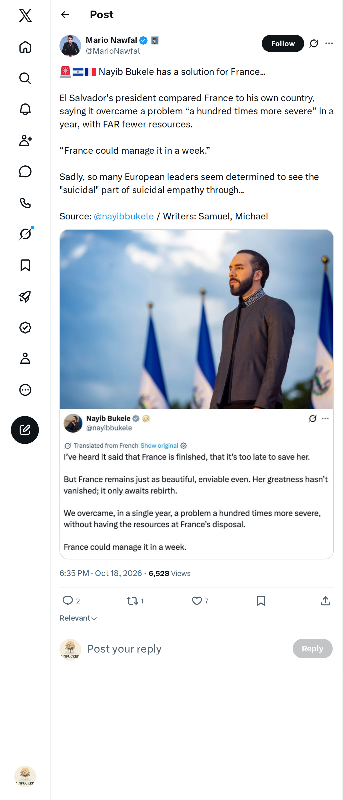Snapshot 1 of @MarioNawfal's post from 2026-10-18