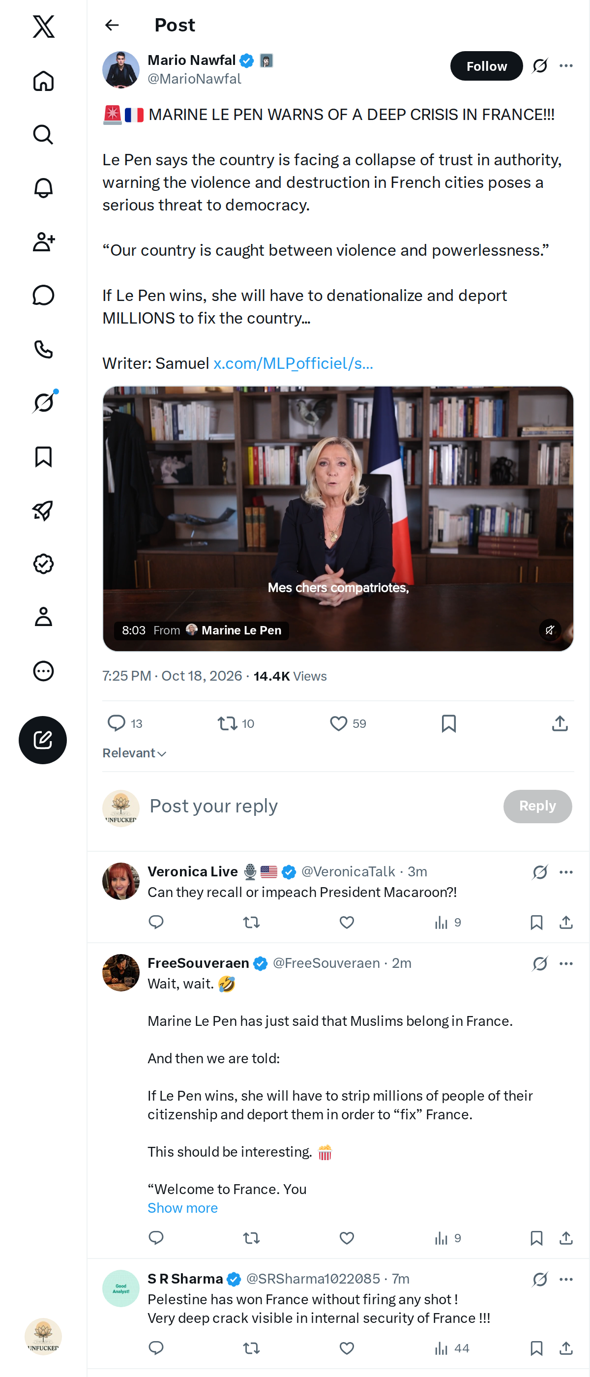 Snapshot 1 of @MarioNawfal's post from 2026-10-18