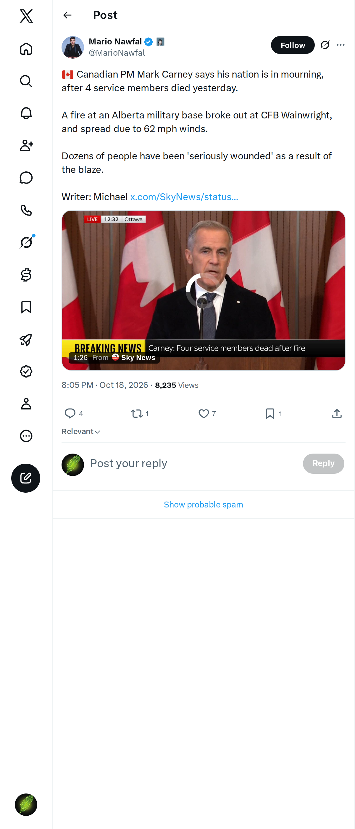 Snapshot 1 of @MarioNawfal's post from 2026-10-18