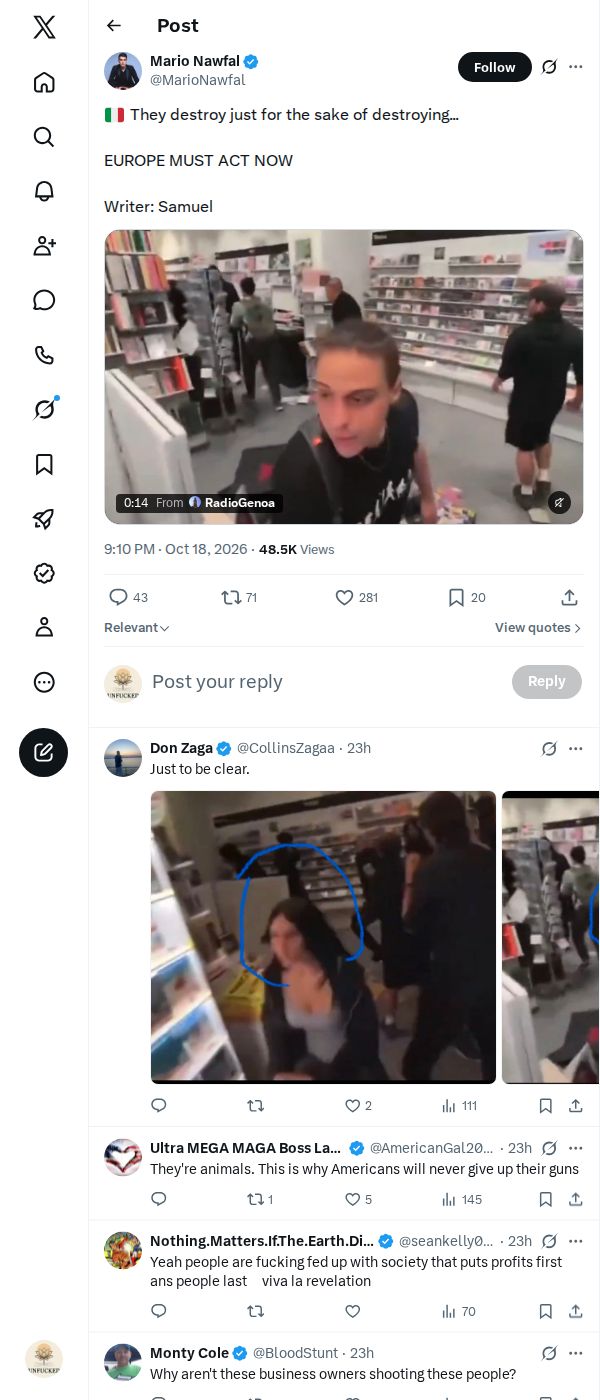 Snapshot 2 of @MarioNawfal's post from 2026-10-18