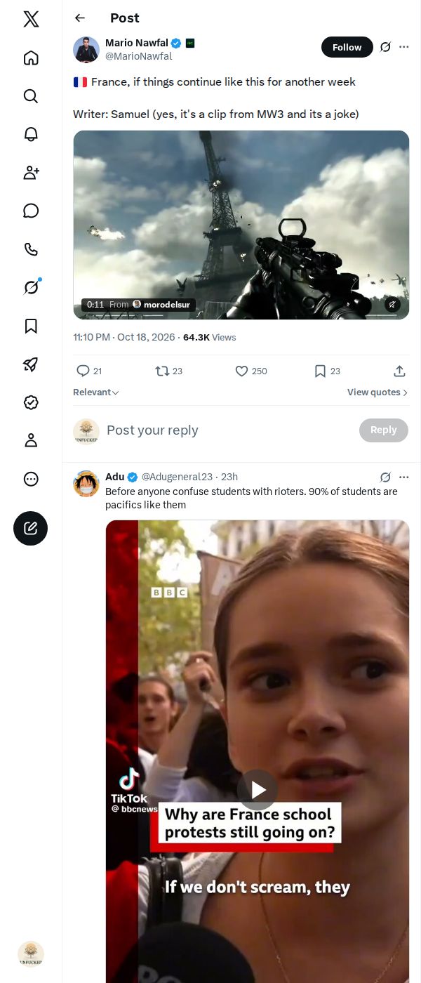 Snapshot 2 of @MarioNawfal's post from 2026-10-18