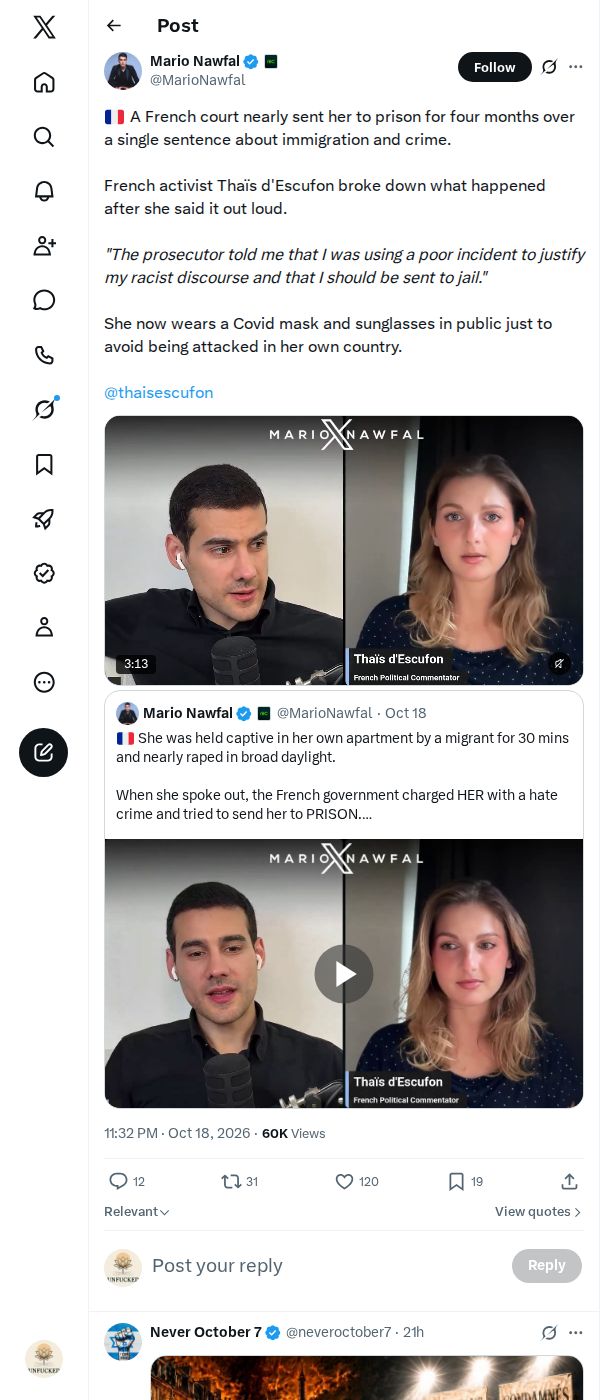 Snapshot 2 of @MarioNawfal's post from 2026-10-18