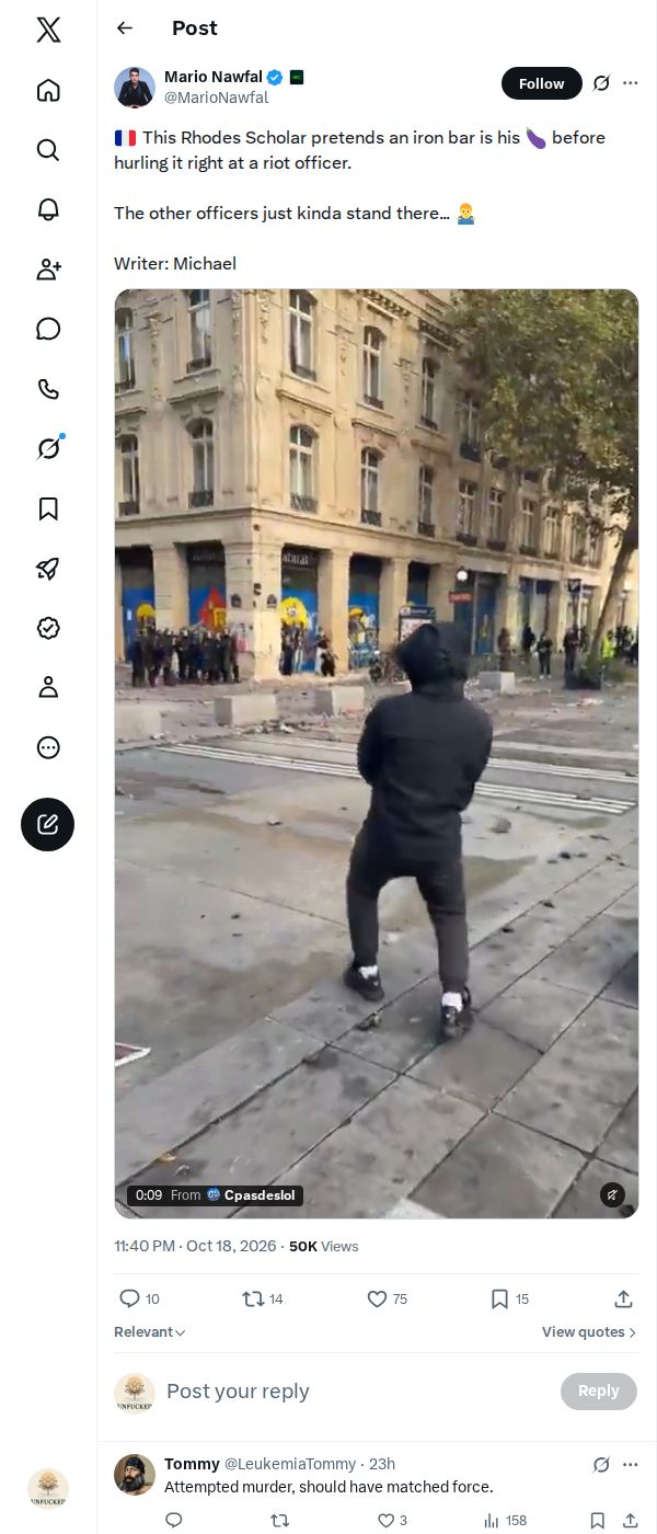 Snapshot 2 of @MarioNawfal's post from 2026-10-18