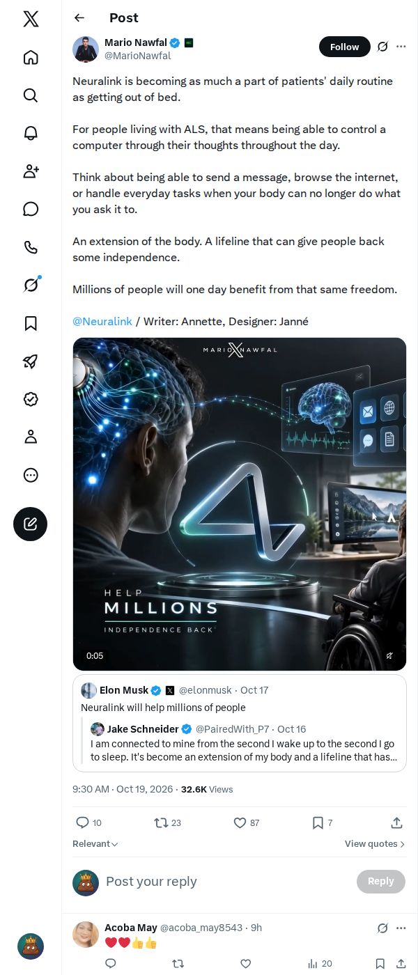 Snapshot 2 of @MarioNawfal's post from 2026-10-19