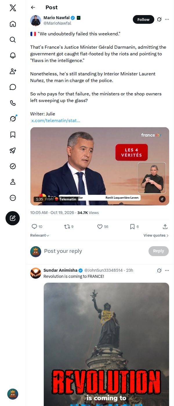 Snapshot 2 of @MarioNawfal's post from 2026-10-19