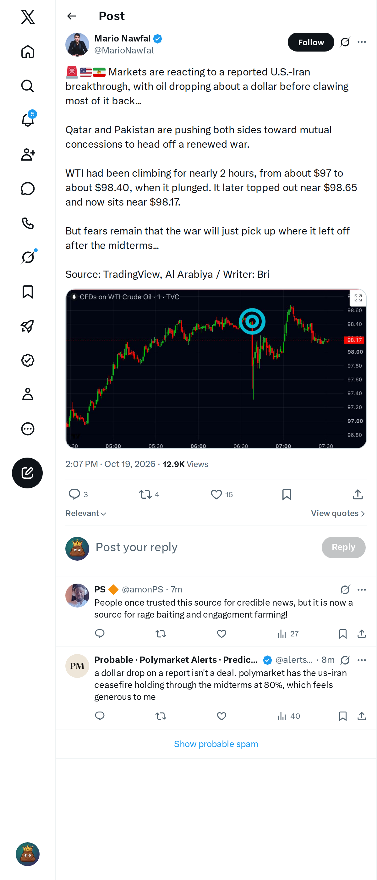 Snapshot 1 of @MarioNawfal's post from 2026-10-19