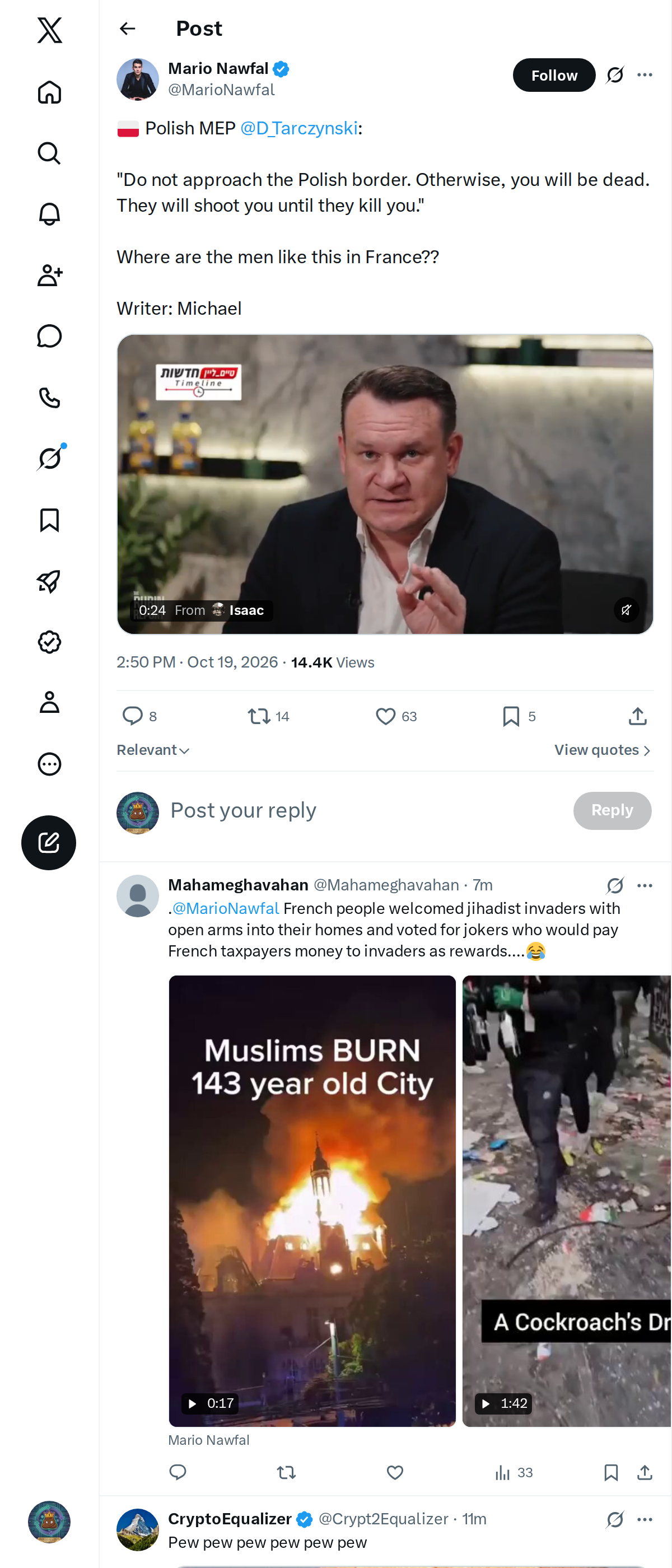 Snapshot 1 of @MarioNawfal's post from 2026-10-19