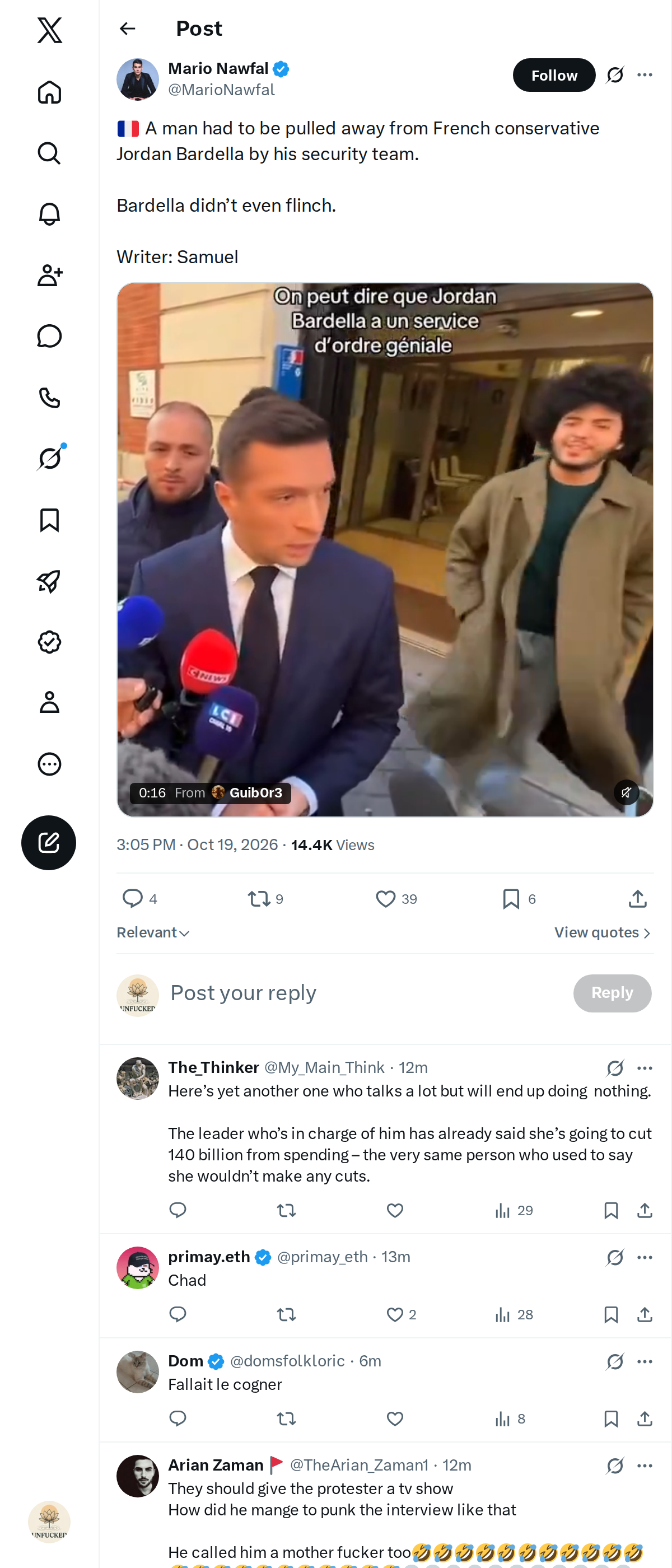 Snapshot 1 of @MarioNawfal's post from 2026-10-19