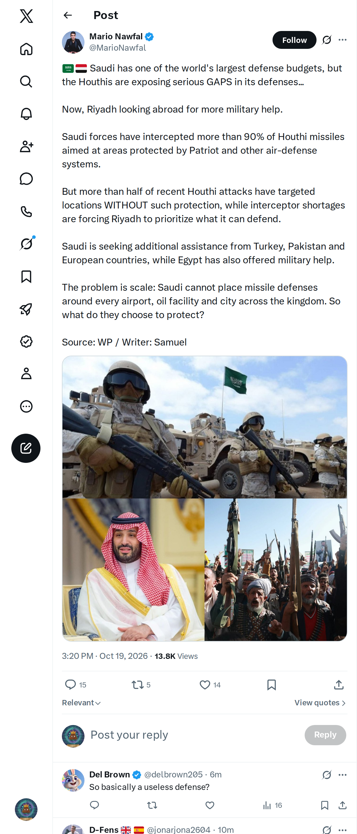 Snapshot 1 of @MarioNawfal's post from 2026-10-19