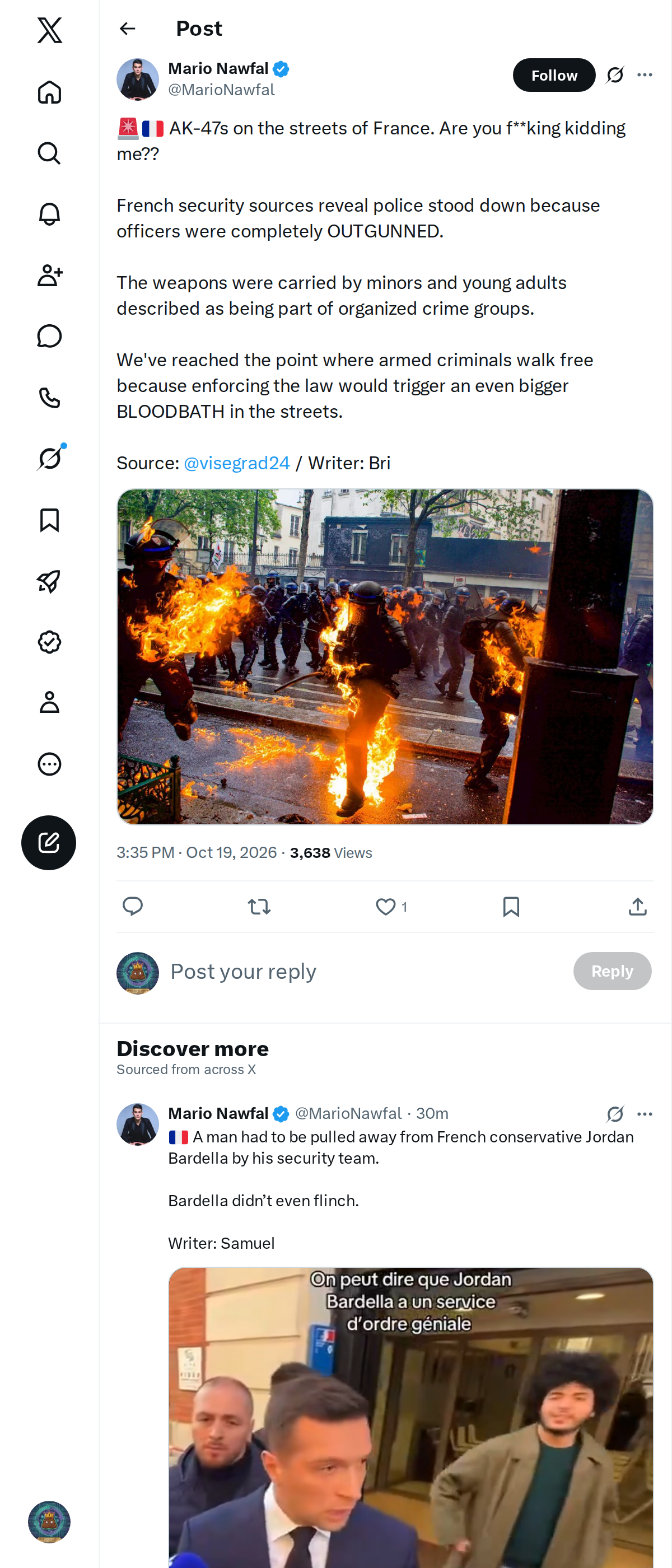 Snapshot 1 of @MarioNawfal's post from 2026-10-19