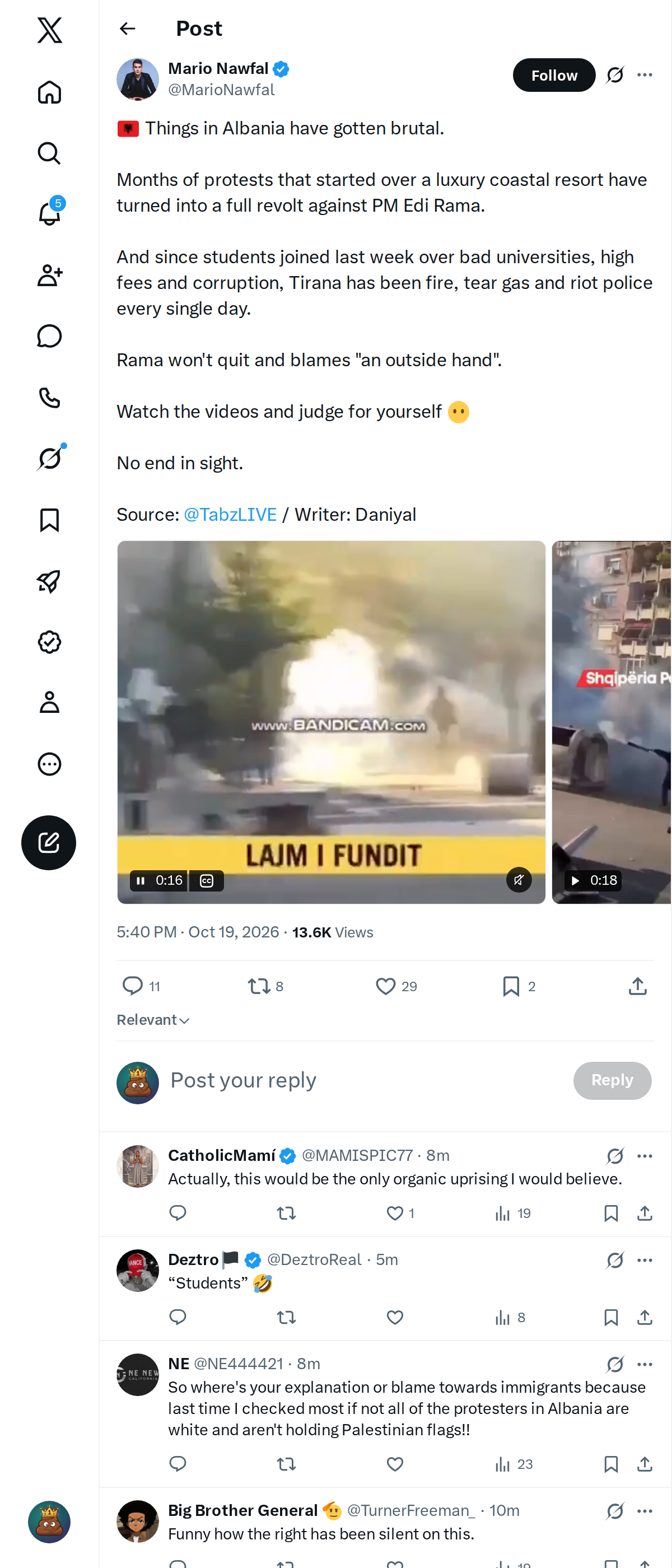 Snapshot 1 of @MarioNawfal's post from 2026-10-19