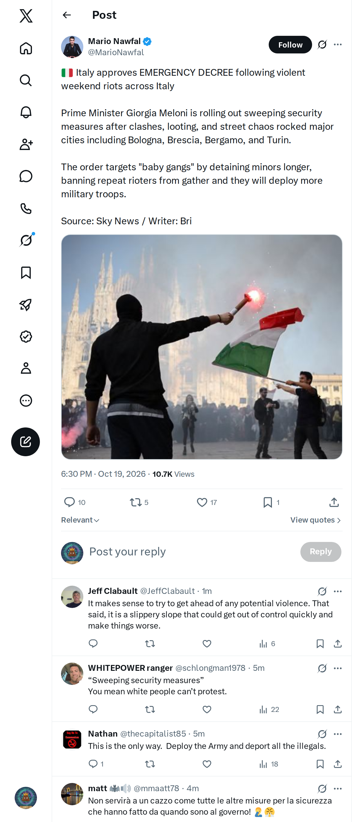Snapshot 1 of @MarioNawfal's post from 2026-10-19