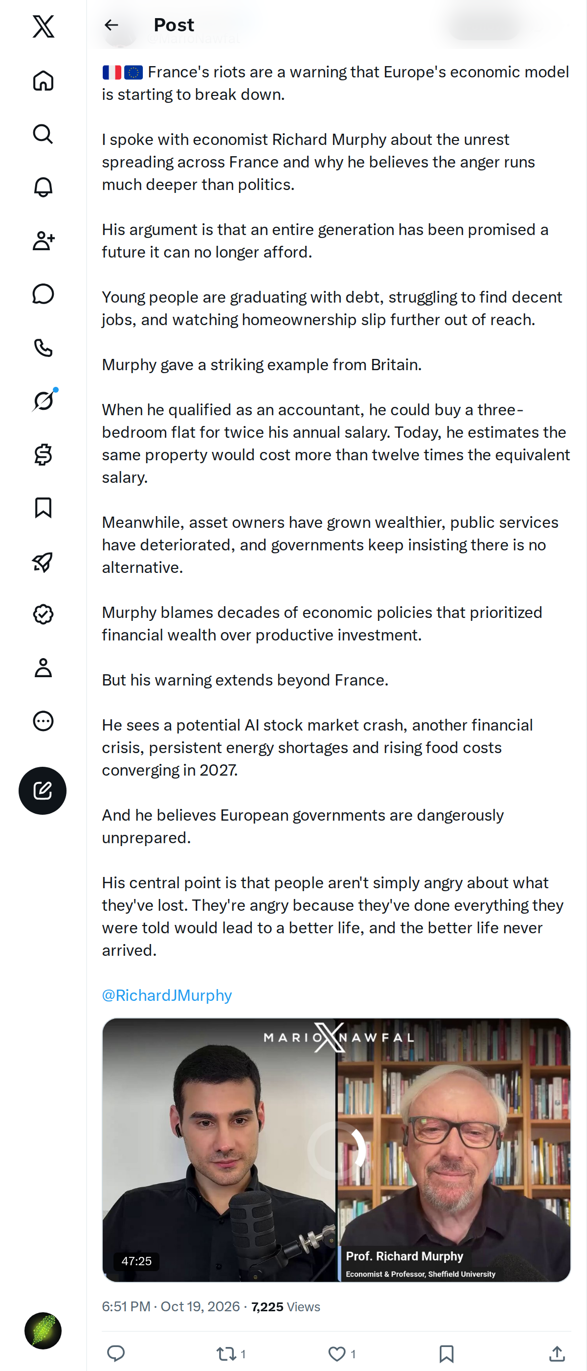 Snapshot 1 of @MarioNawfal's post from 2026-10-19