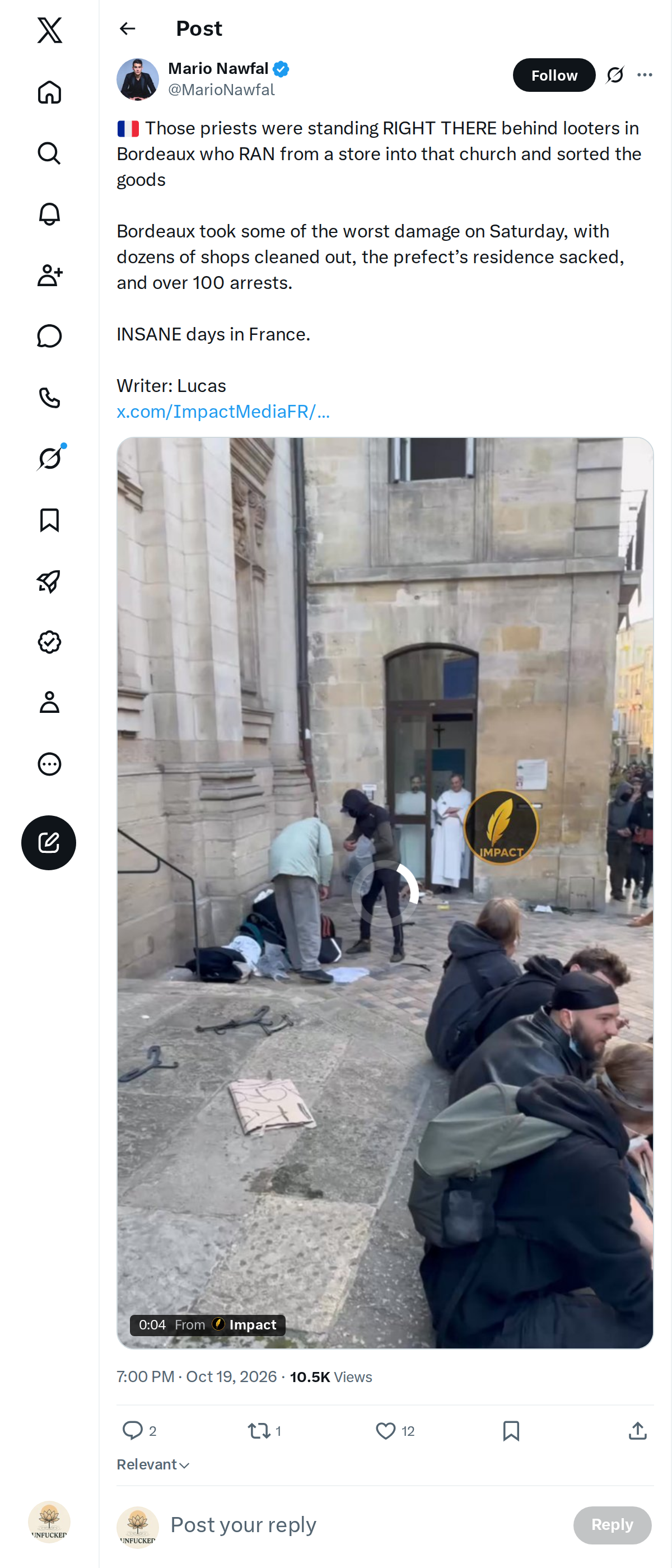 Snapshot 1 of @MarioNawfal's post from 2026-10-19