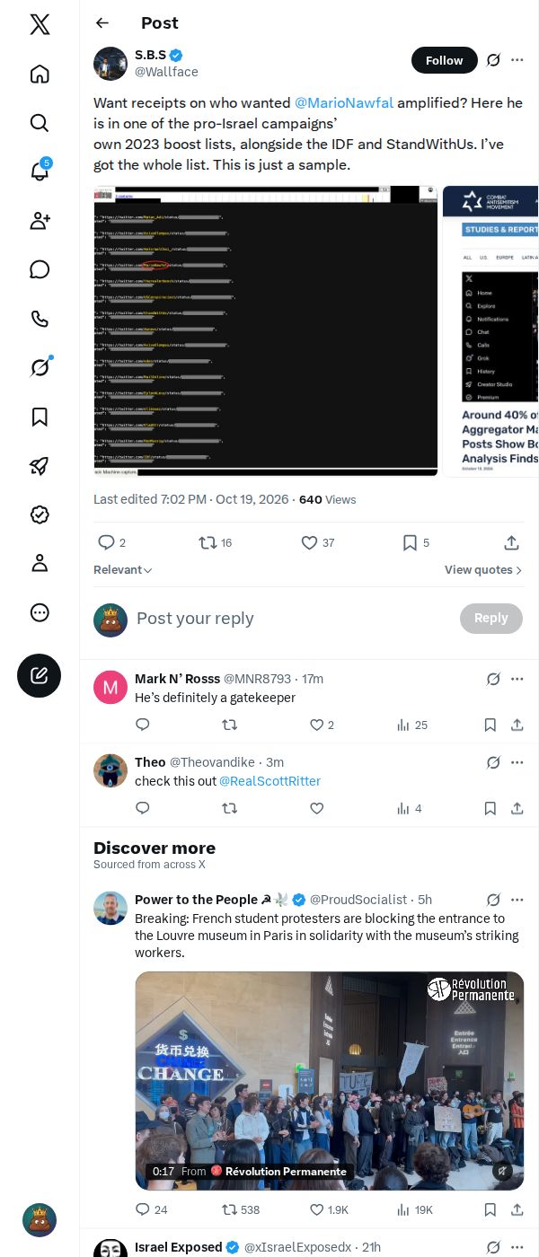 Snapshot 1 of @Wallface's post from 2026-10-19