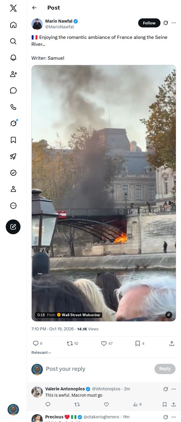 Snapshot 1 of @MarioNawfal's post from 2026-10-19
