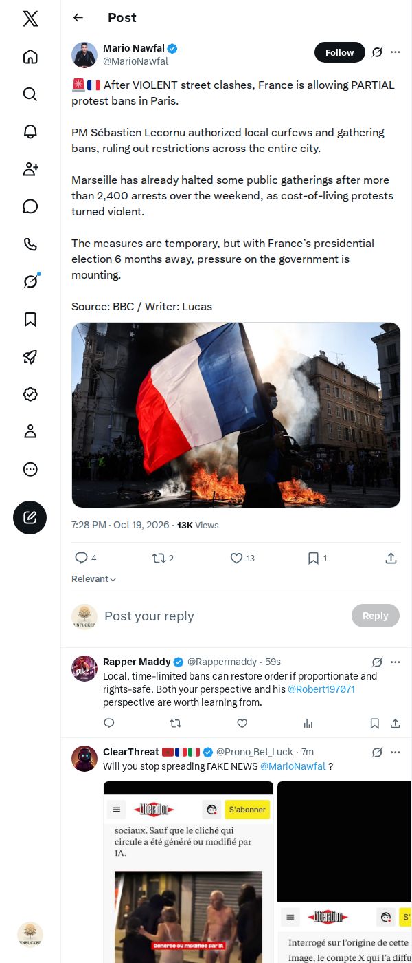 Snapshot 1 of @MarioNawfal's post from 2026-10-19