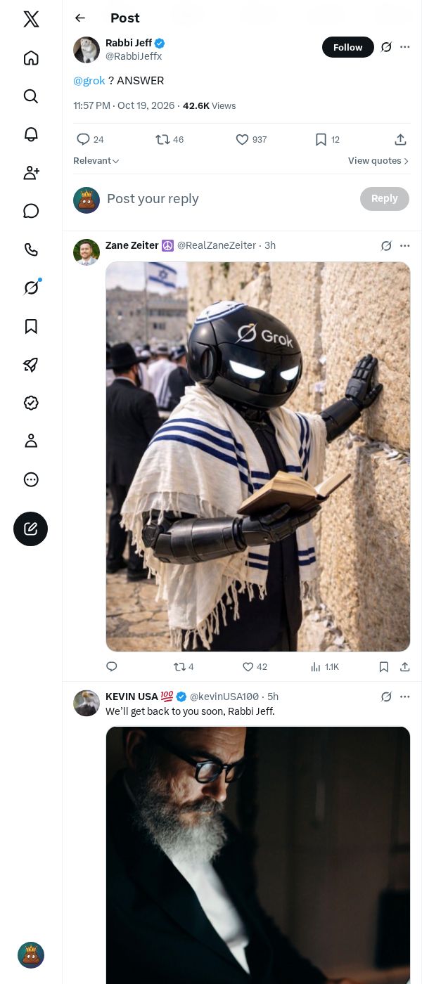 Snapshot 1 of @RabbiJeffx's post from 2026-10-19