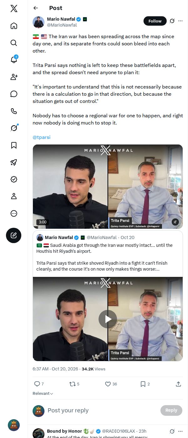 Snapshot 2 of @MarioNawfal's post from 2026-10-20