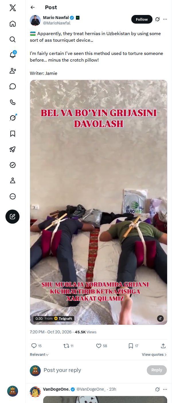 Snapshot 2 of @MarioNawfal's post from 2026-10-20