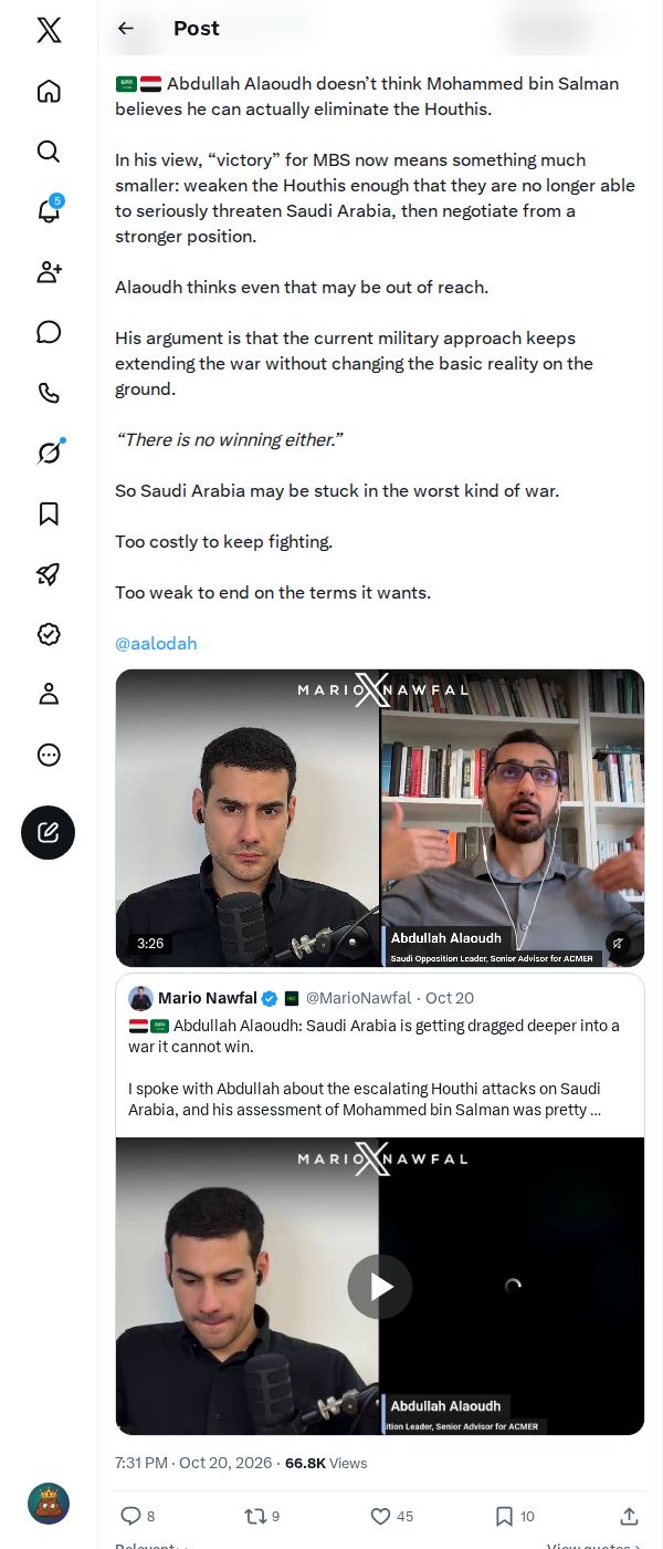 Snapshot 2 of @MarioNawfal's post from 2026-10-20