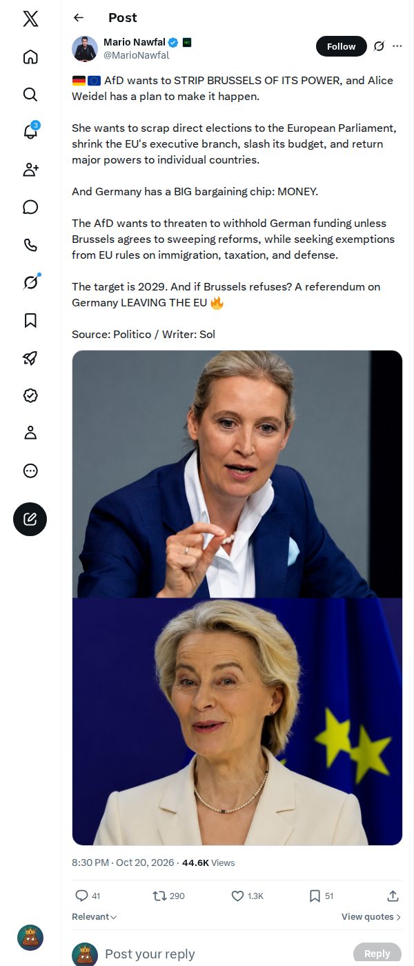 Snapshot 1 of @MarioNawfal's post from 2026-10-20
