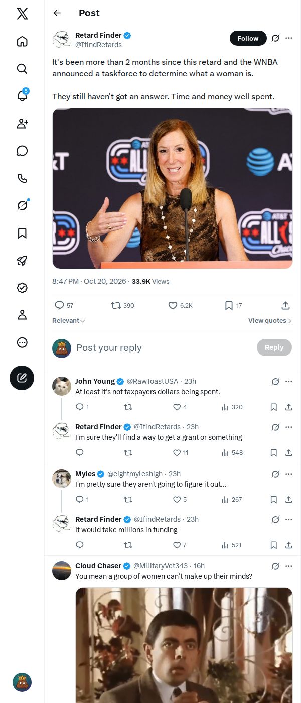 Snapshot 2 of @IfindRetards's post from 2026-10-20