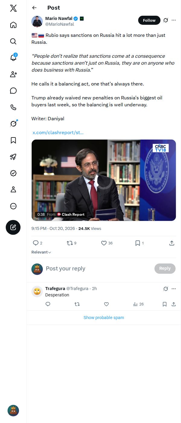 Snapshot 1 of @MarioNawfal's post from 2026-10-20