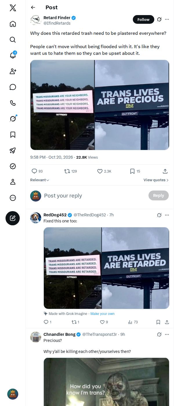 Snapshot 1 of @IfindRetards's post from 2026-10-20