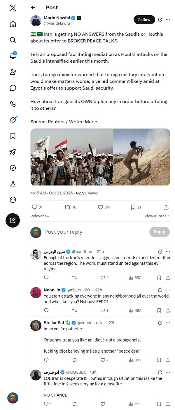 Snapshot 2 of @MarioNawfal's post from 2026-10-21