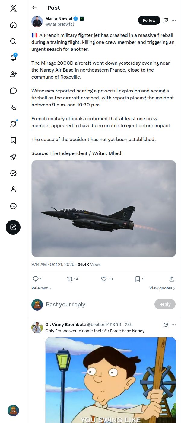 Snapshot 2 of @MarioNawfal's post from 2026-10-21
