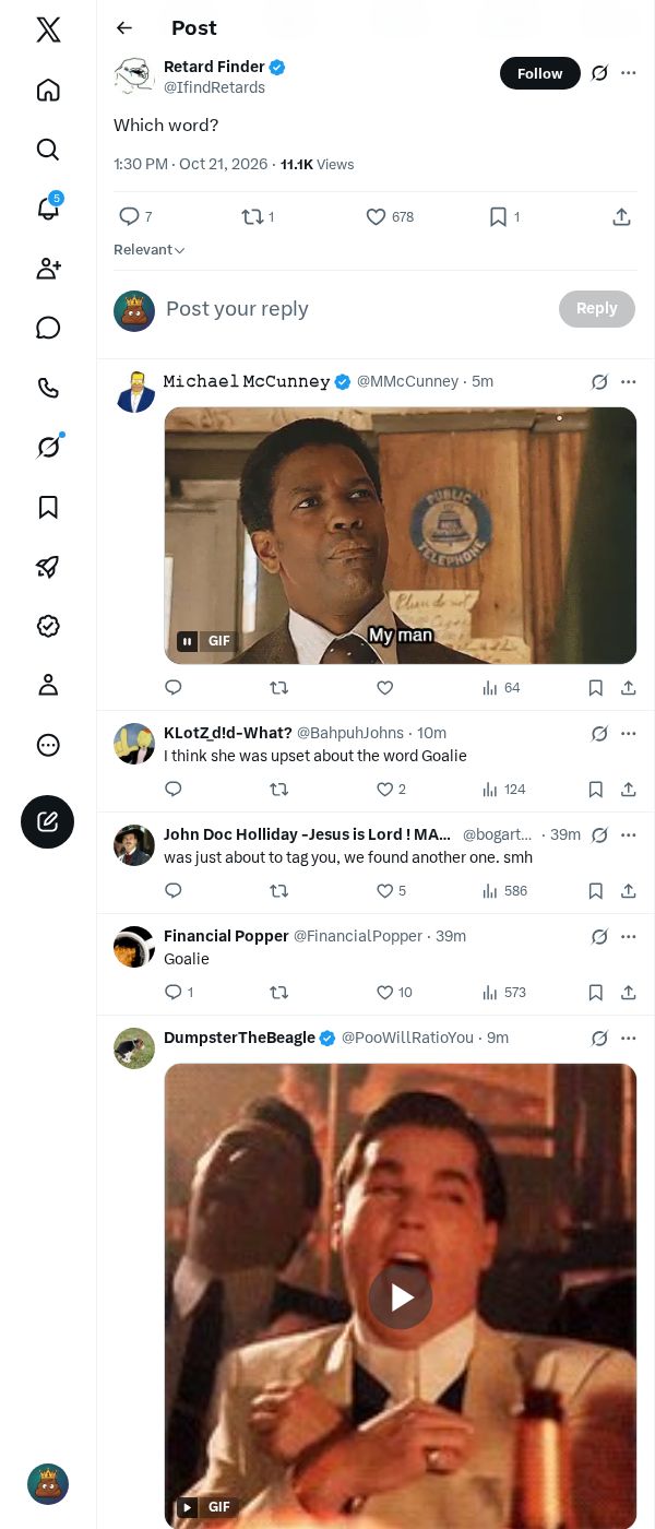 Snapshot 1 of @IfindRetards's post from 2026-10-21