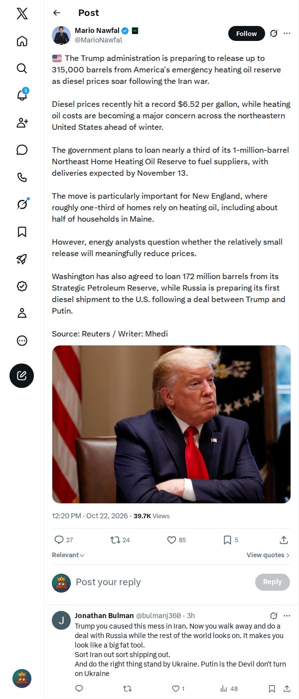 Snapshot 2 of @MarioNawfal's post from 2026-10-22