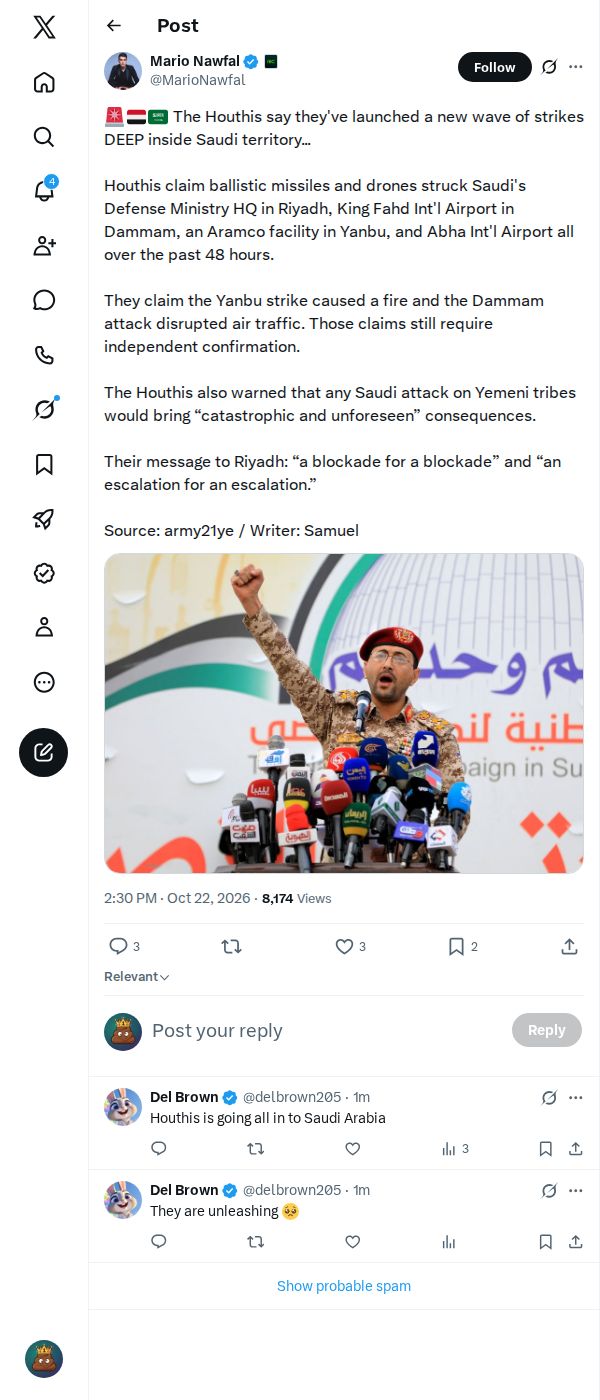 Snapshot 1 of @MarioNawfal's post from 2026-10-22