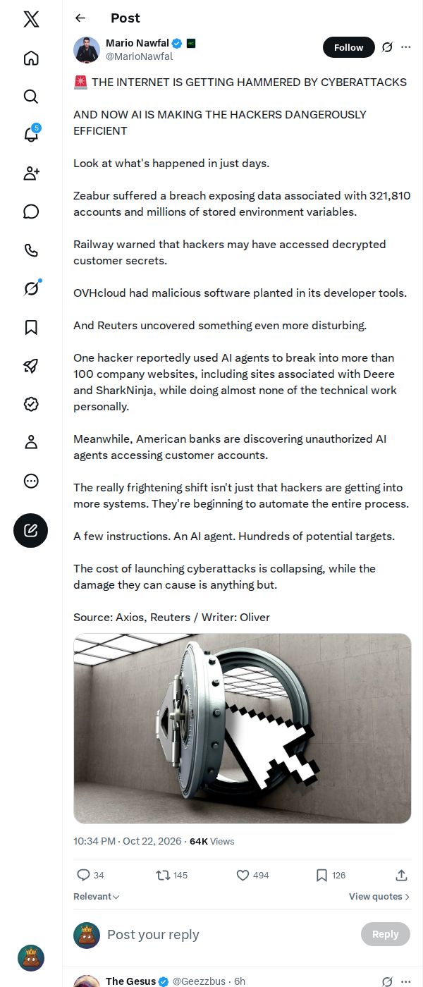 Snapshot 2 of @MarioNawfal's post from 2026-10-22