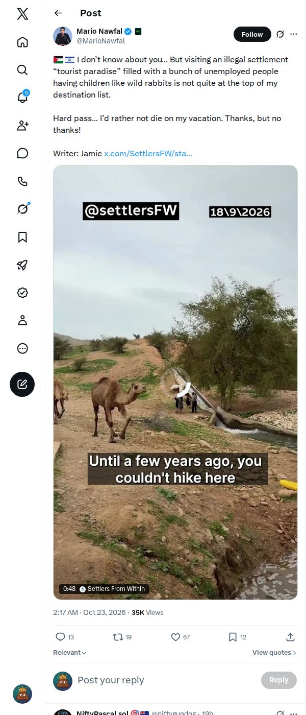 Snapshot 2 of @MarioNawfal's post from 2026-10-23
