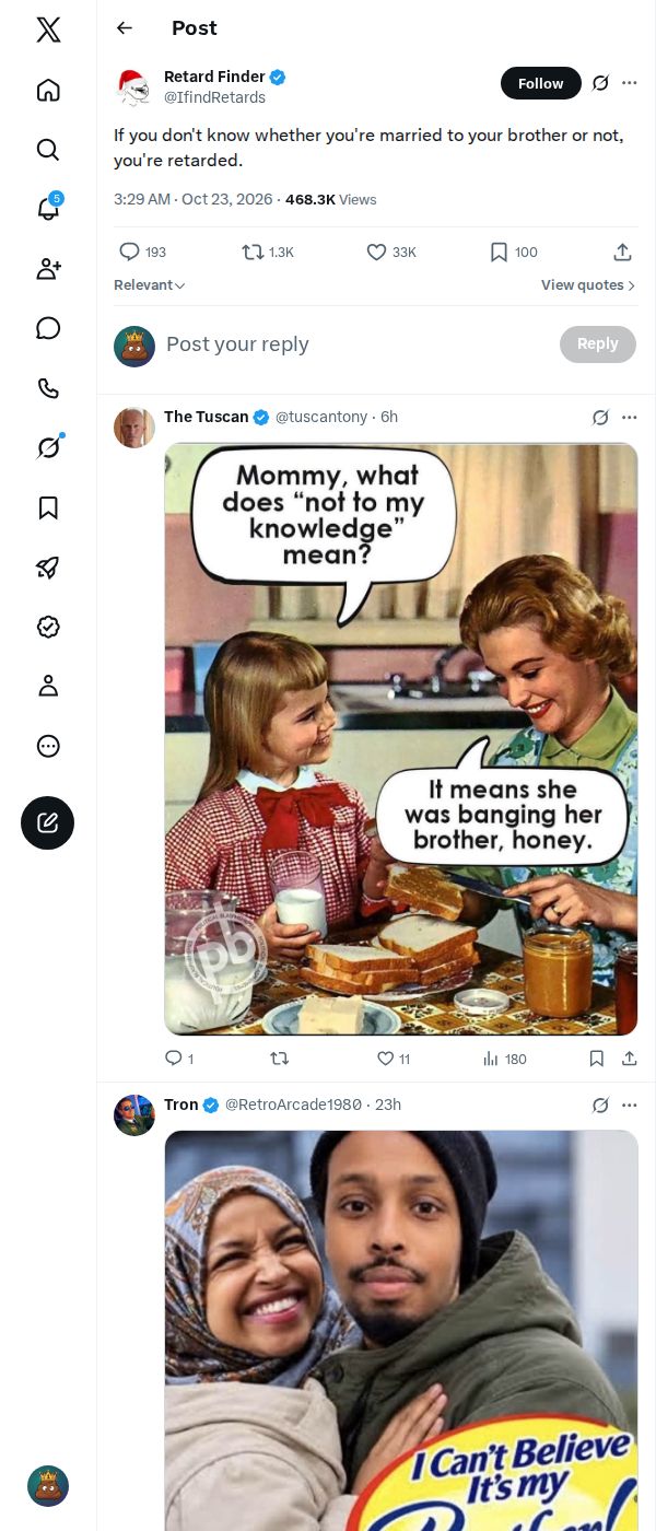 Snapshot 2 of @IfindRetards's post from 2026-10-23