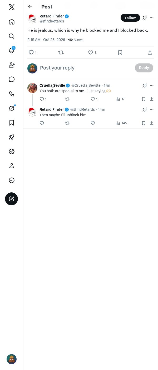 Snapshot 1 of @IfindRetards's post from 2026-10-23