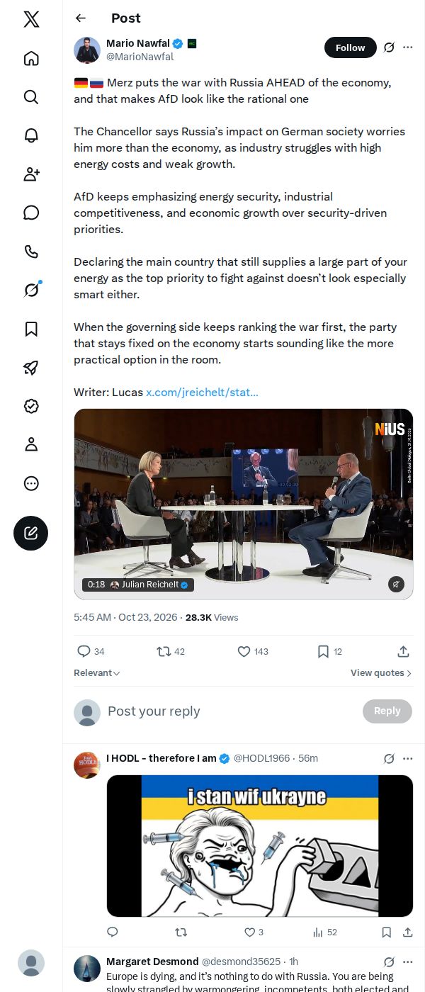 Snapshot 1 of @MarioNawfal's post from 2026-10-23