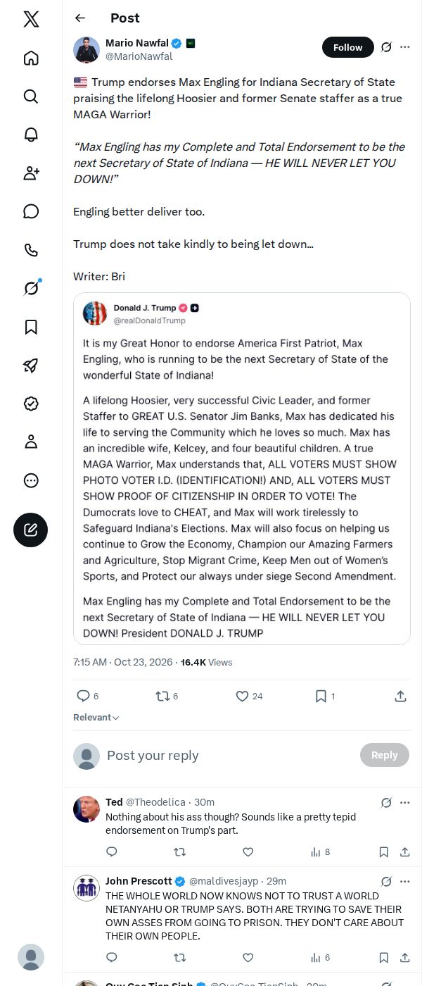 Snapshot 1 of @MarioNawfal's post from 2026-10-23