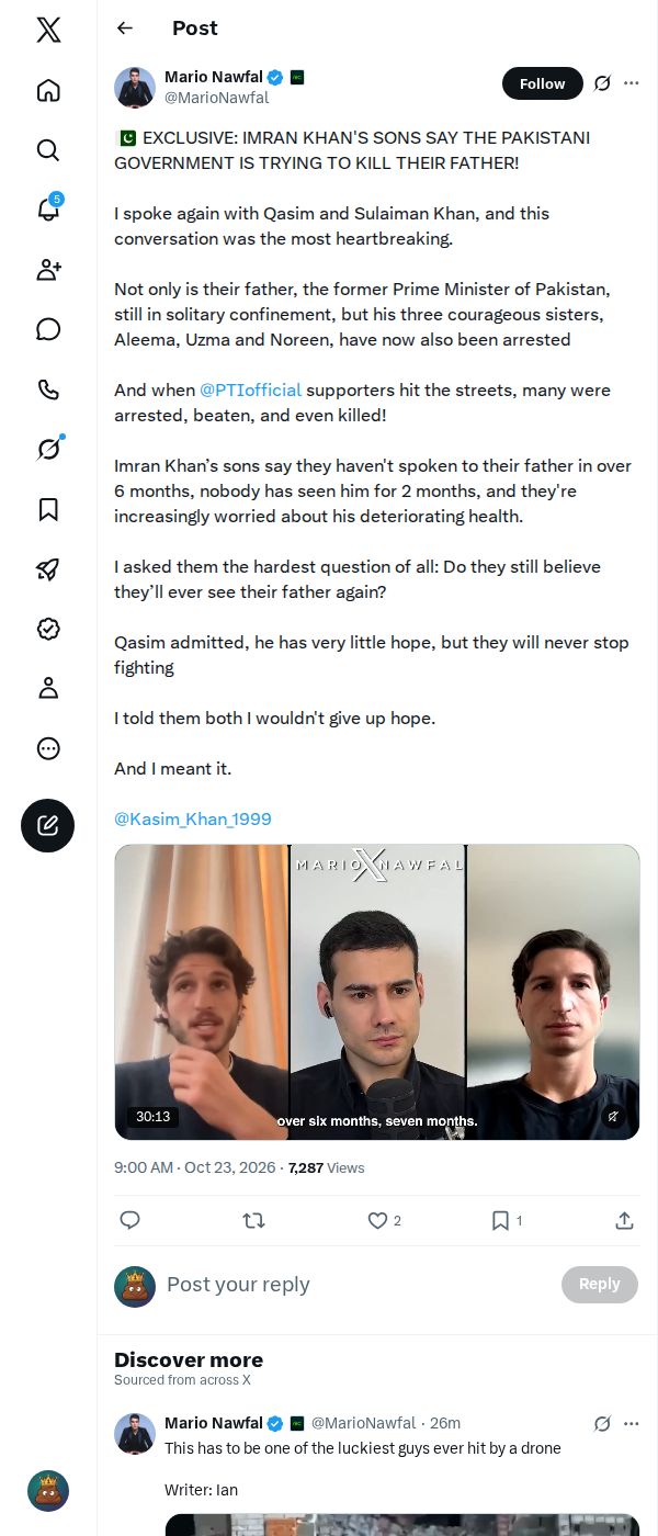 Snapshot 1 of @MarioNawfal's post from 2026-10-23