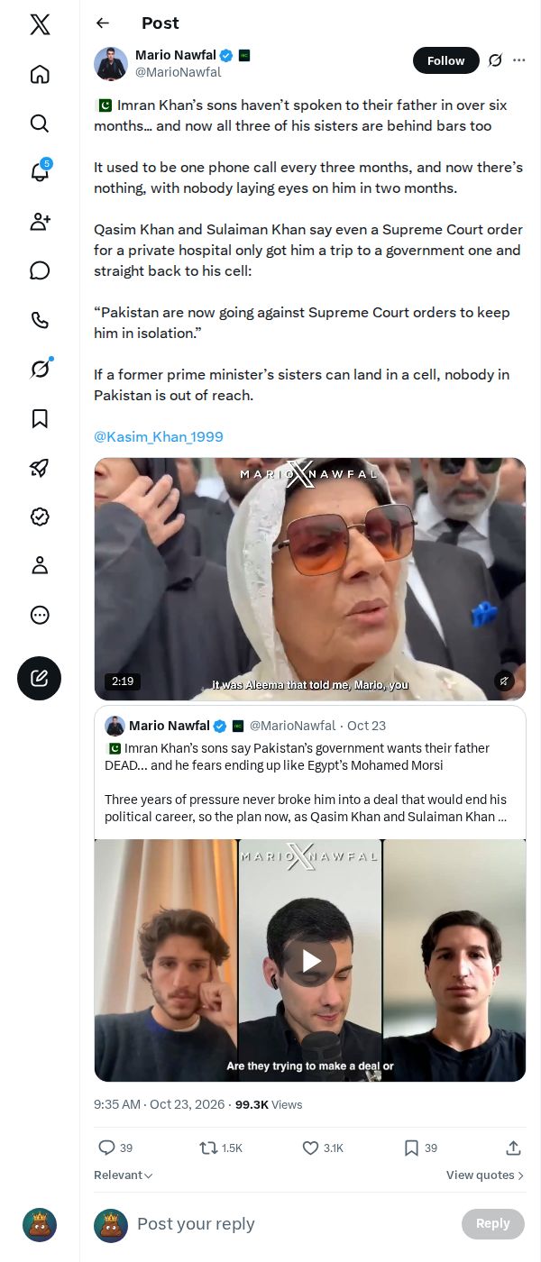 Snapshot 2 of @MarioNawfal's post from 2026-10-23