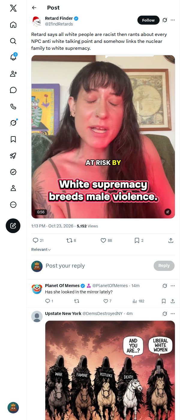 Snapshot 1 of @IfindRetards's post from 2026-10-23