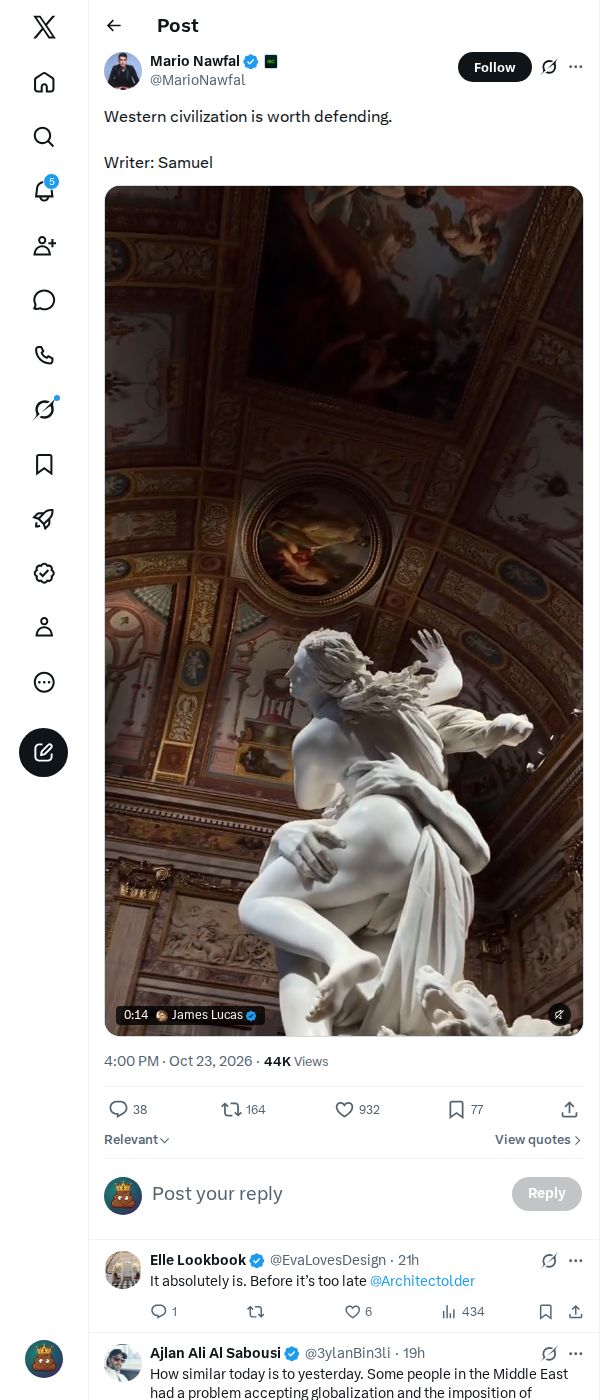Snapshot 2 of @MarioNawfal's post from 2026-10-23