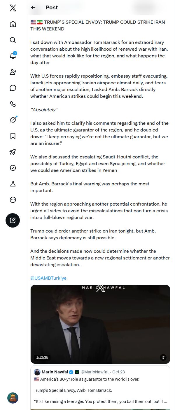 Snapshot 2 of @MarioNawfal's post from 2026-10-23