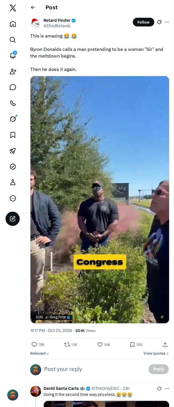 Snapshot 2 of @IfindRetards's post from 2026-10-23