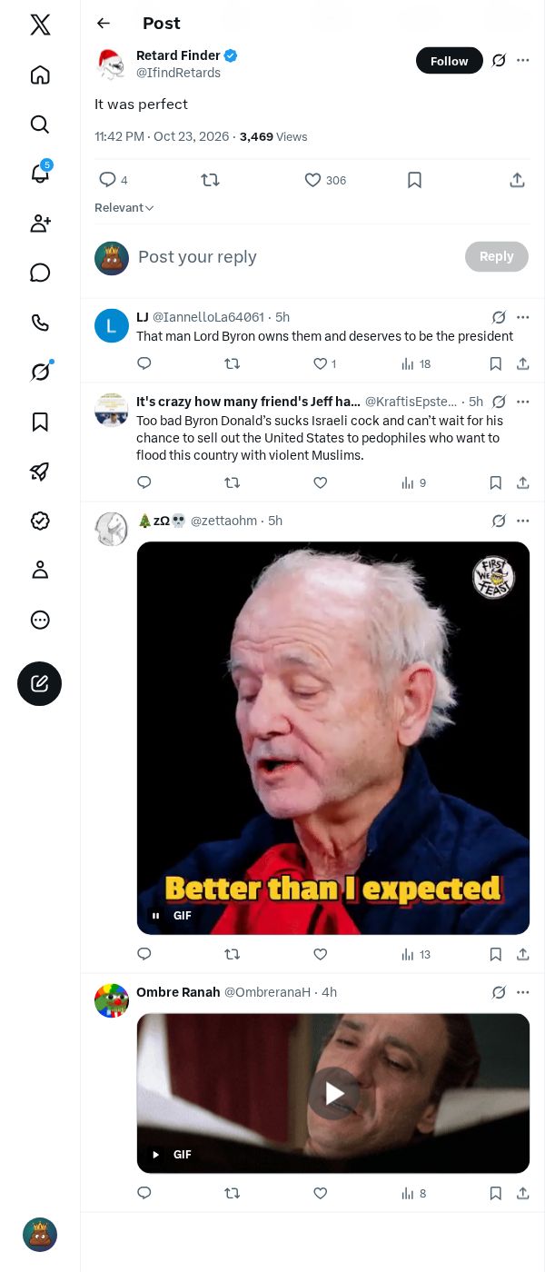 Snapshot 1 of @IfindRetards's post from 2026-10-23