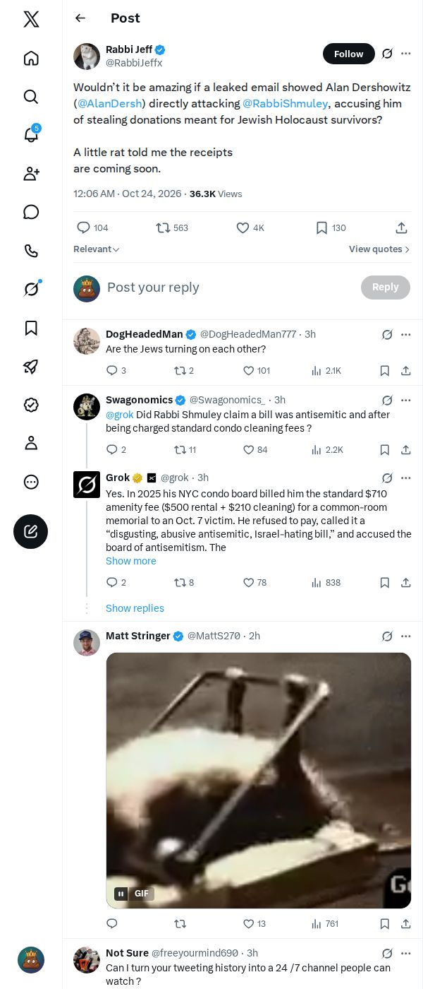 Snapshot 1 of @RabbiJeffx's post from 2026-10-23